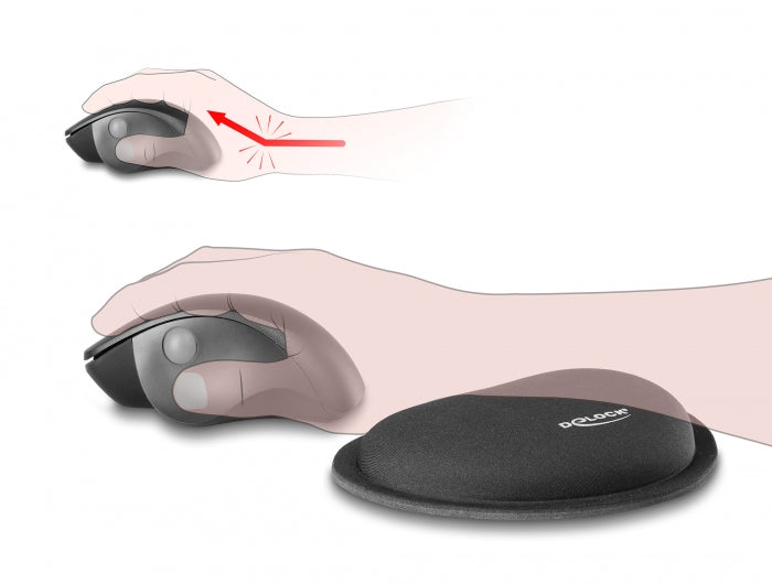 Delock 12602 Wrist Rest For Mouse Black