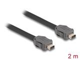 Delock 82016 Cable Ix Industrial® (A-Coded) Plug To Plug Cat.7 2 M