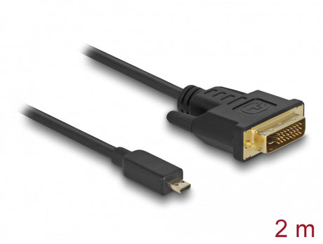 Delock 83586 Hdmi Cable Micro-D Male > Dvi 24+1 Male 2 M