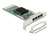 Delock 89946 Pci Express X4 Card 4 X Rj45 Gigabit Lan I350