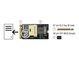 Delock 63918 Adapter M.2 Key M > Sff-8643 Nvme Horizontal 2242