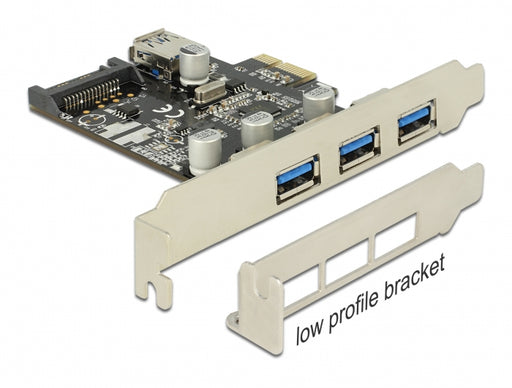 Delock 89301 Pci Express X1 Card To 3 X External