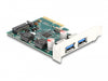 Delock 90106 Pci Express X4 Card To 2 X External Usb 10 Gbps Type-A Female