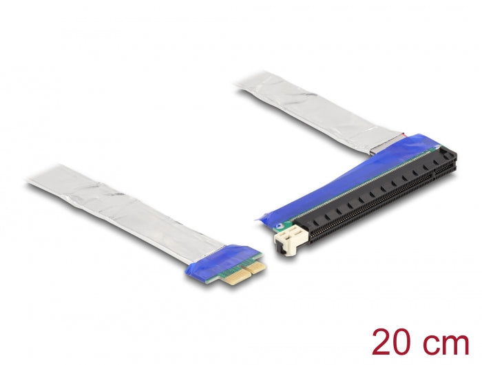 Delock 88047 Riser Card Pci Express X1 Male To X16 Slot With Cable 20 Cm