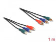 Delock 85390 Rca Rgb Extension Cable 3 X Male To 3 X Female 1 M