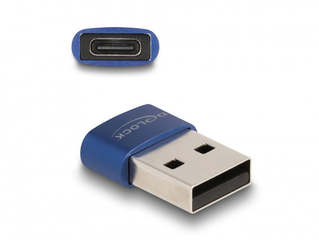 Delock 60051 Usb 2.0 Adapter Usb Type-A Male To Usb Type-C™ Female Blue