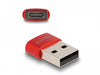 Delock 60050 Usb 2.0 Adapter Usb Type-A Male To Usb Type-C™ Female Red