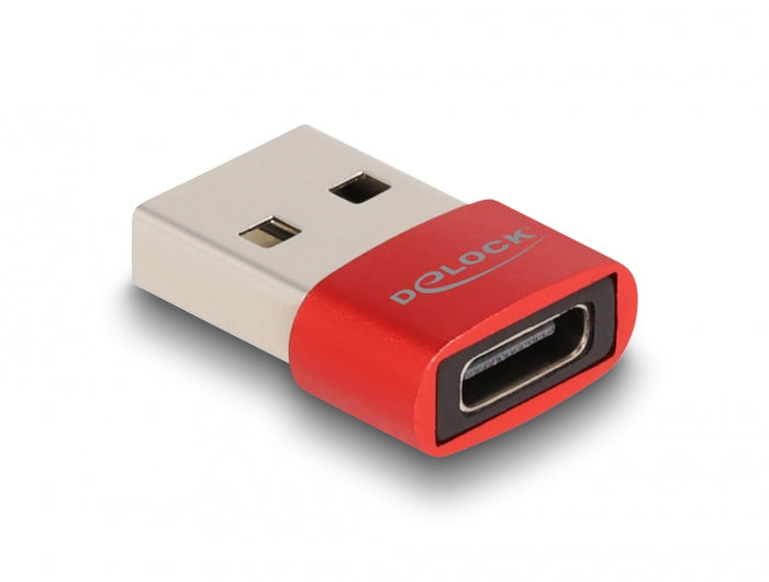 Delock 60050 Usb 2.0 Adapter Usb Type-A Male To Usb Type-C™ Female Red