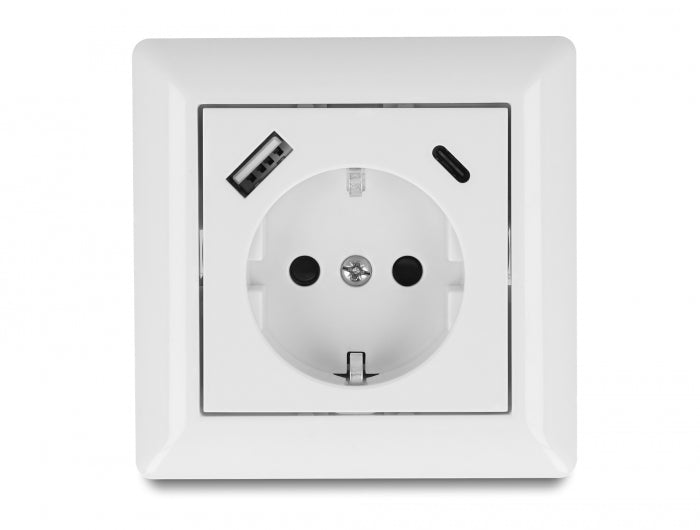 Delock 11489 Wall Socket With Two Usb Charging Ports 3.4 A