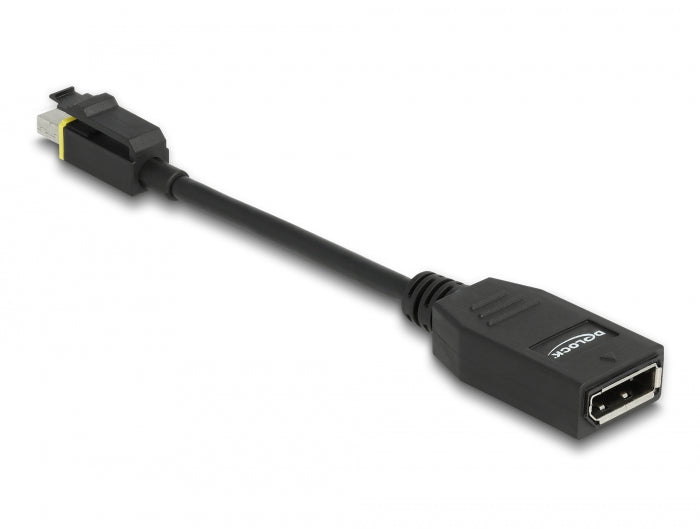 Delock 65978 Mini Displayport 1.4 To Displayport Adapter With Latch 8K 60 Hz