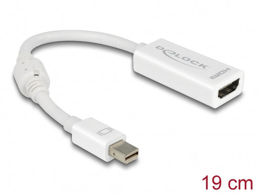 Delock 65128 Adapter Mini Displayport 1.1 Male > Hdmi Female Passive White