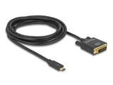 Delock 85322 Cable Usb Type-C™ Male > Dvi 24+1 Male 4K 30 Hz 3 M Black