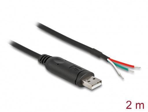 Delock 63509 Adapter Cable Usb 2.0 To Serial Rs-485 With 3 X Open Wire Ends 2 M