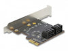 Delock 90010 4 Port Sata Pci Express X1 Card - Low Profile Form Factor