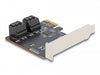 Delock 90010 4 Port Sata Pci Express X1 Card - Low Profile Form Factor