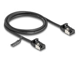 Delock 80183 Rj45 Cable Plug To Plug Cat.8.1 Flexible 1 M Black