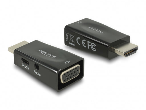 Delock 65901 Adapter Hdmi-A Male > Vga Female With Audio