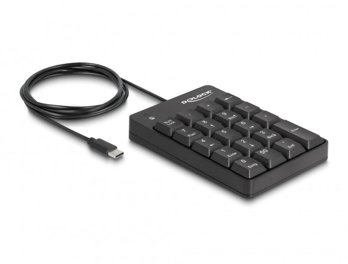 Delock 12108 Usb Type-C™ Keypad 19 Keys Black