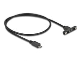 Delock 35108 Cable Usb 2.0 Micro-B Female Panel-Mount > Usb 2.0 Micro-B Male