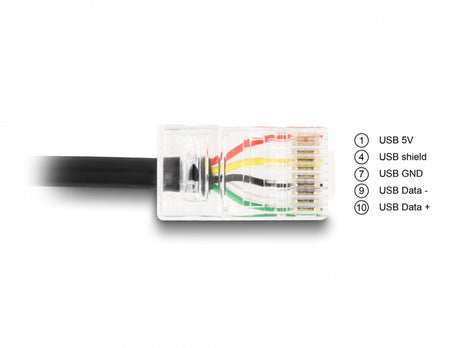 Delock 67016 Ups Communication Cable Usb 2.0 Type-A To Usb Rj50 2 M