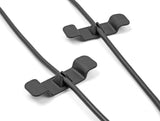 Delock 18447 Cable Holder Clip Self-Adhesive Set 3 Pieces Black