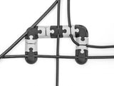 Delock 18448 Cable Holder Self-Adhesive Modular Set 9 Pieces Black / Grey