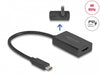 Delock 61058 Adapter Hdmi Female To Usb Type-C™ Male 4K With Pd 100 W