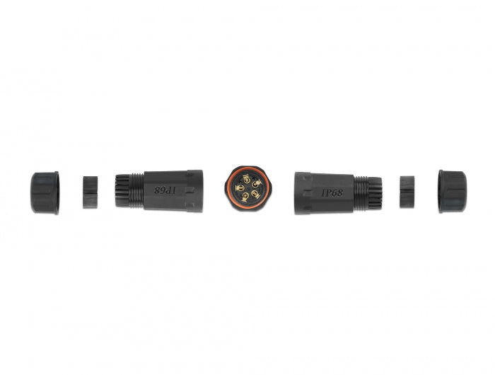 Delock 86915 Cable Connector For Outdoor 5 Pin, Ip68 Waterproof