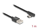 Delock 80030 Usb 2.0 Cable Type-A Male To Usb Type-C™ Male Angled 1 M Black