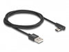 Delock 80030 Usb 2.0 Cable Type-A Male To Usb Type-C™ Male Angled 1 M Black