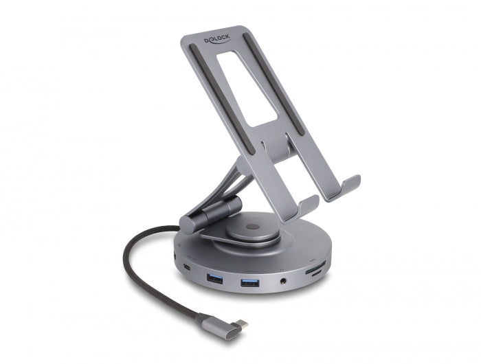 Delock 88017 Tablet And Laptop Docking Station 4K With Integrated Holder