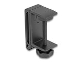 Delock 18449 Headphone Holder Adjustable For Desk Mounting Aluminium Black