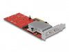 Delock 90305 Pci Express X8 Card To 2 X Internal Nvme M.2 Key M