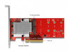 Delock 90305 Pci Express X8 Card To 2 X Internal Nvme M.2 Key M