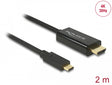 Delock 85259 Cable Usb Type-C™ Male > Hdmi Male 4K 30 Hz 2 M Black