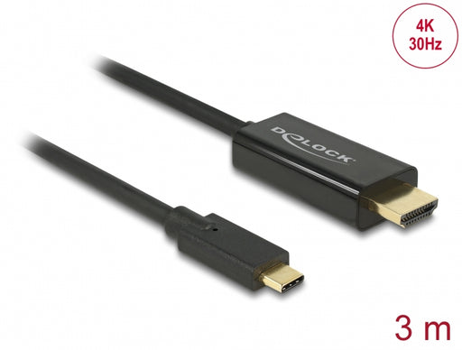 Delock 85260 Cable Usb Type-C™ Male > Hdmi Male 4K 30 Hz 3 M Black