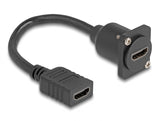 Delock 87982 D-Type Hdmi Cable Female To Female Black 20 Cm