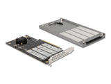 Delock 90050 Pci Express X16 Card To 4 X Internal Nvme M.2 Key M