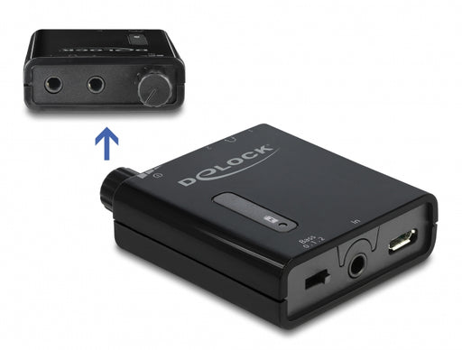 Delock 64056 Portable Stereo Headphone Amplifier With Dual Output