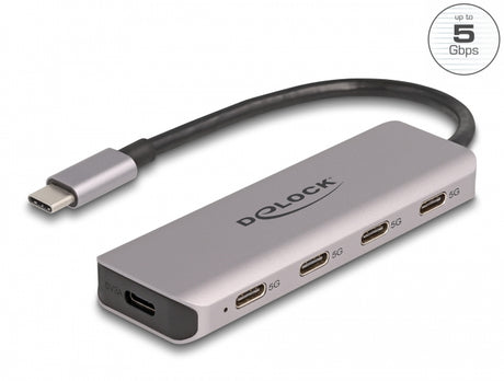 Delock 64238 Usb 5 Gbps 4 Port Usb Type-C™ Hub With Usb Type-C™ Connector