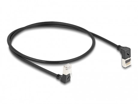 Delock 80292 Rj45 Network Cable Cat.6A S/Ftp Slim 90° Upwards