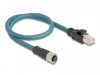 Delock 60074 M12 Adapter Cable A-Coded 8 Pin Female To Rj45 Male 50 Cm