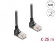 Delock 80279 Rj45 Network Cable Cat.6A S/Ftp Slim 90° Upwards