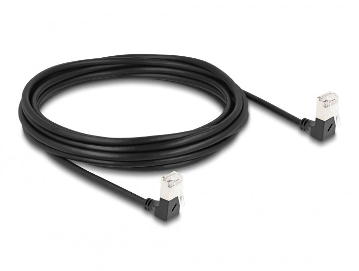 Delock 80302 Rj45 Network Cable Cat.6A S/Ftp Slim 90° Downwards