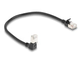 Delock 80303 Rj45 Network Cable Cat.6A S/Ftp Slim 90° Downwards Angled