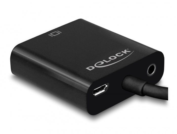 Delock 65558 Adapter Hdmi Micro-D Male > Vga Female With Audio Black