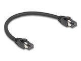 Delock 80231 Rj45 Network Cable Cat.8.1 S/Ftp 25 Cm Up To 40 Gbps Black