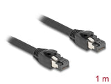 Delock 80233 Rj45 Network Cable Cat.8.1 S/Ftp 1 M Up To 40 Gbps Black