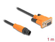 Delock 66745 M12 Can Bus Cable A-Coded 5 Pin Male To D-Sub 9 Female 1 M