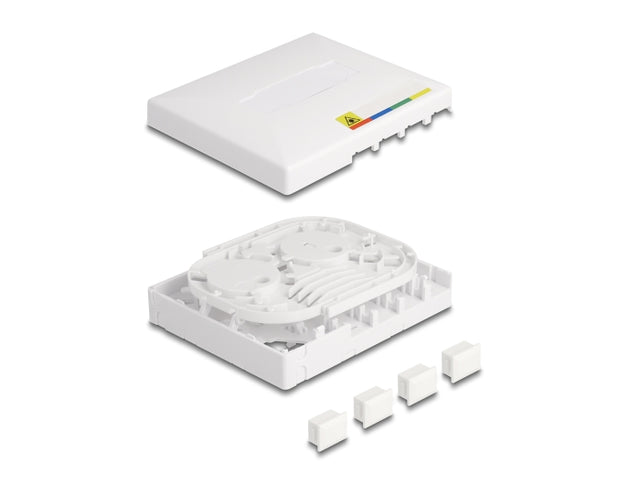 Delock 87890 Optical Fiber Connection Box Ftth For Wall Mounting